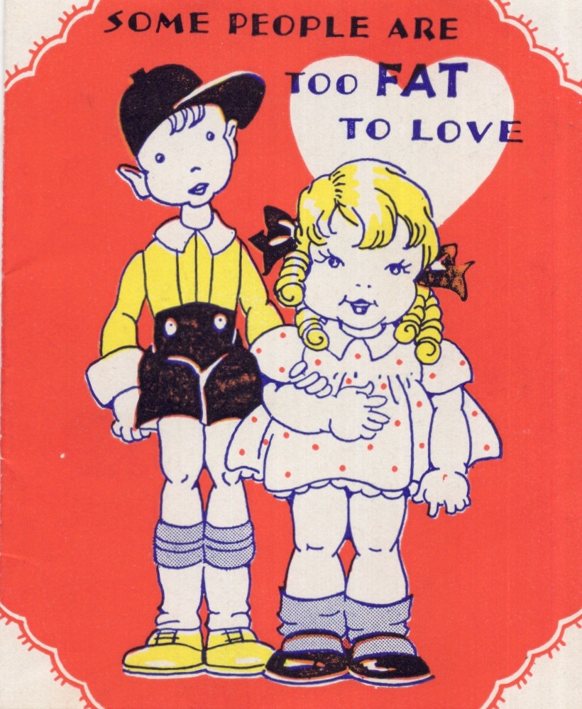 Vintage Valentine Card, INAPPROPRIATE VALENTINE, \