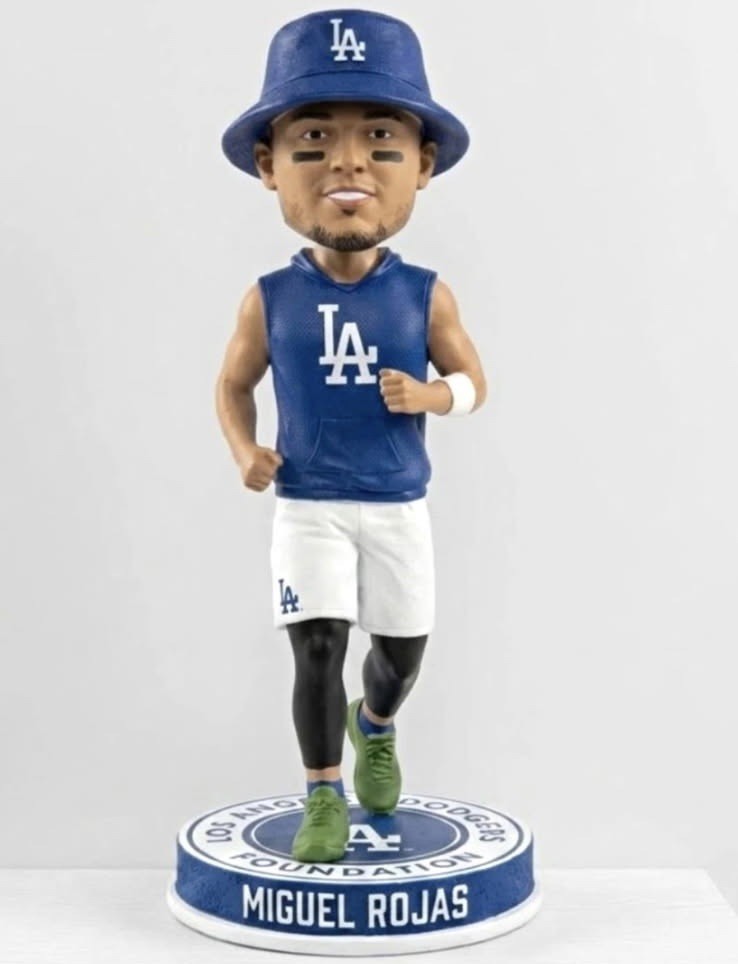 Los Angeles Dodgers Miguel Rojas 9/26/26 LADF 5K run Exclusive Bobblehead 