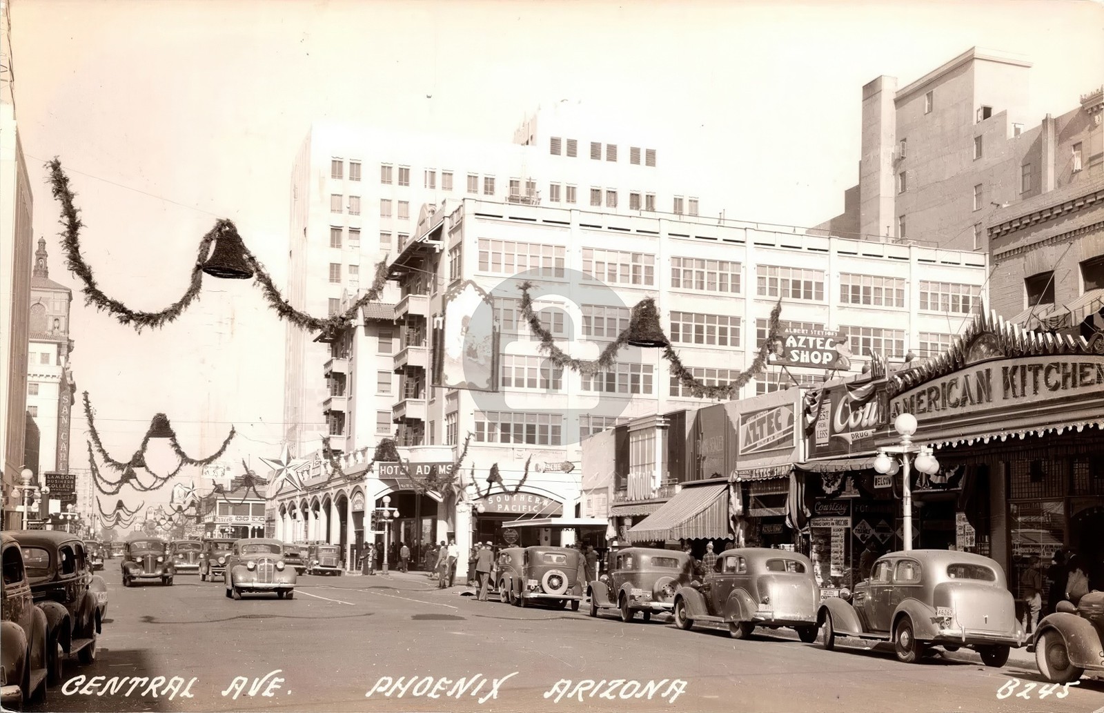 Phoenix AZ Arizona Central Avenue View RPPC Photo Postcard COPY Phoenix AZ Arizona Central Avenue View RPPC Photo Postcard COPY