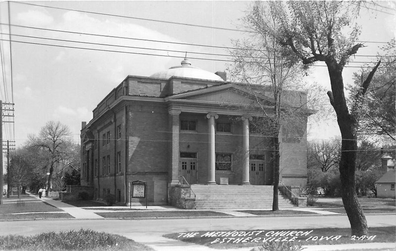 Cook Estherville Iowa Methodist Church #2A11 1940s RPPC Photo Postcard 20-7384 Cook Estherville Iowa Methodist Church #2A11 1940s RPPC Photo Postcard 20-7384