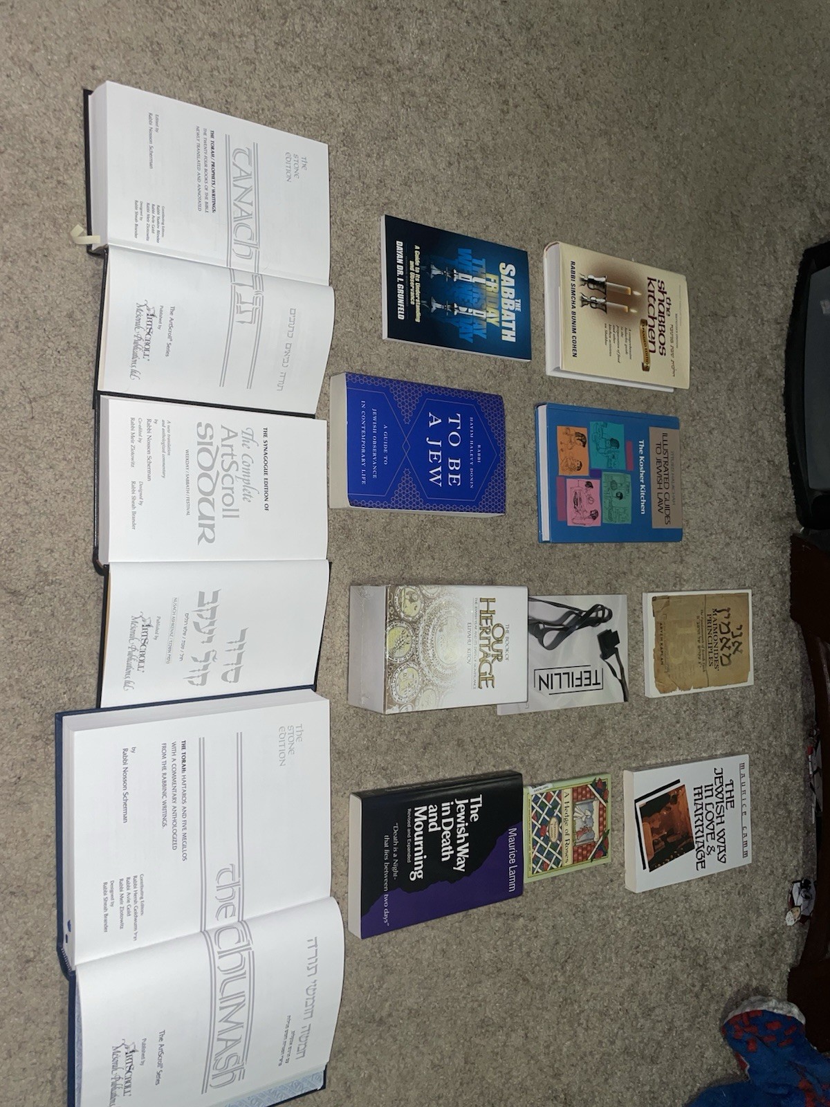 Orthodox Judaism Conversion Study Library Artscroll Chumash Siddur Kaplan Lama