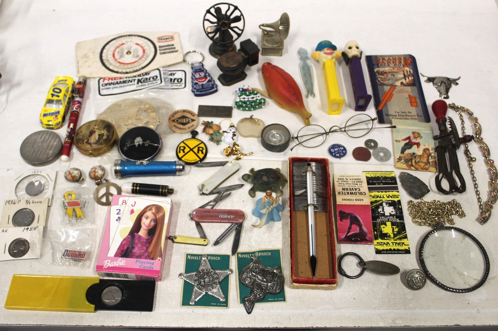 Junk Drawer Lot of Vintage & Antique Collectibles