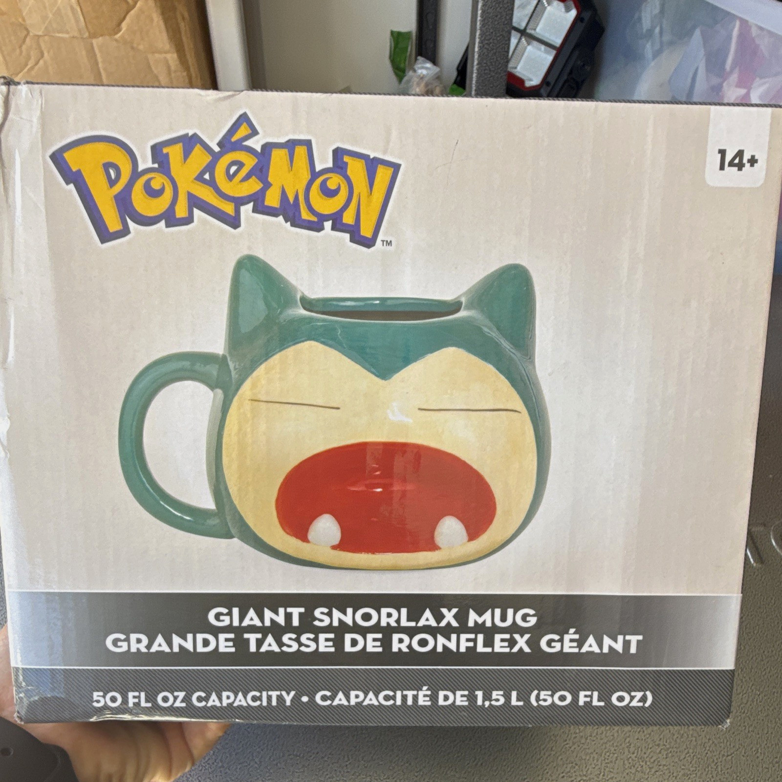 Pokémon Giant Snorlax Figural Ceramic Mug, Decorated, 50 fl oz Pokémon Giant Snorlax Figural Ceramic Mug, Decorated, 50 fl oz