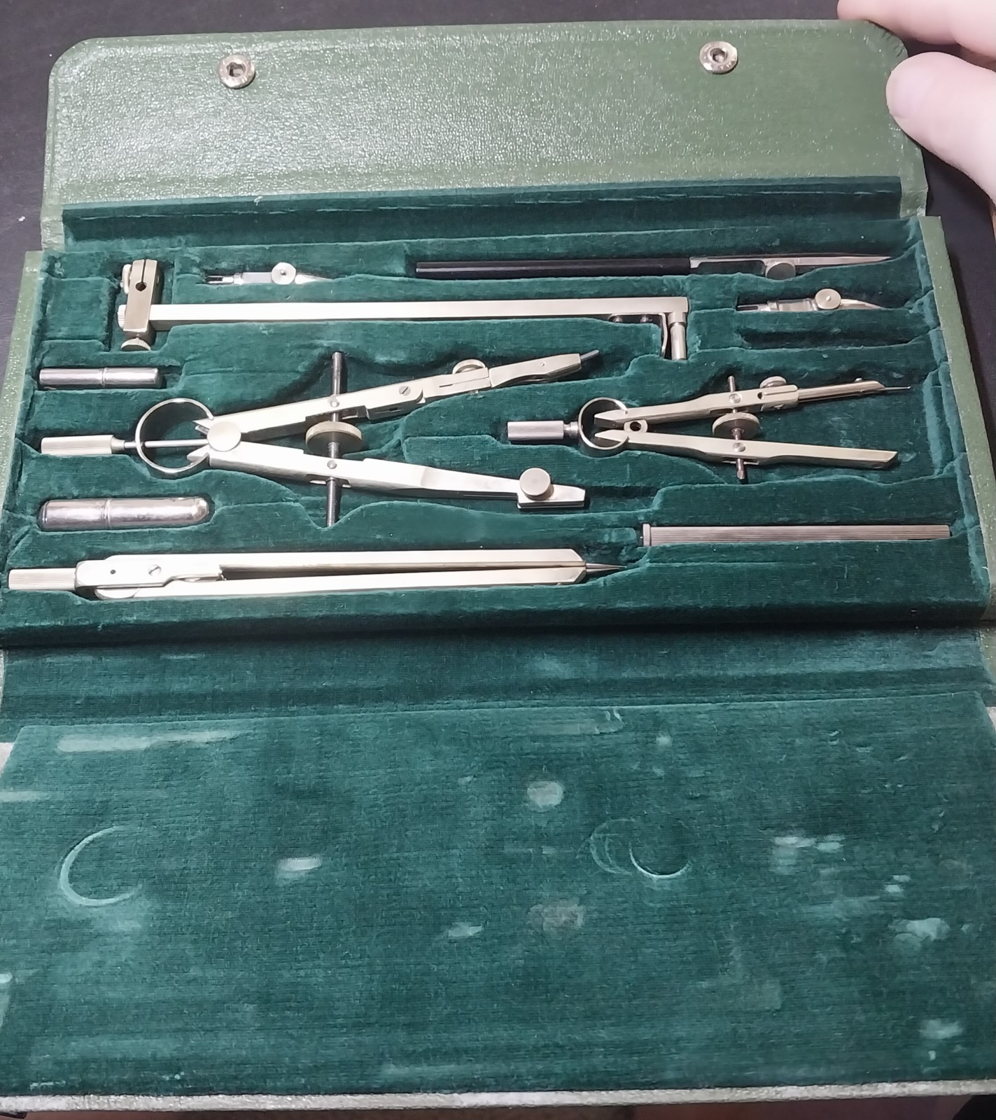Vintage Keuffel & Esser Doric Jupiter N 9406 B Drafting Tool Set Compass Germany