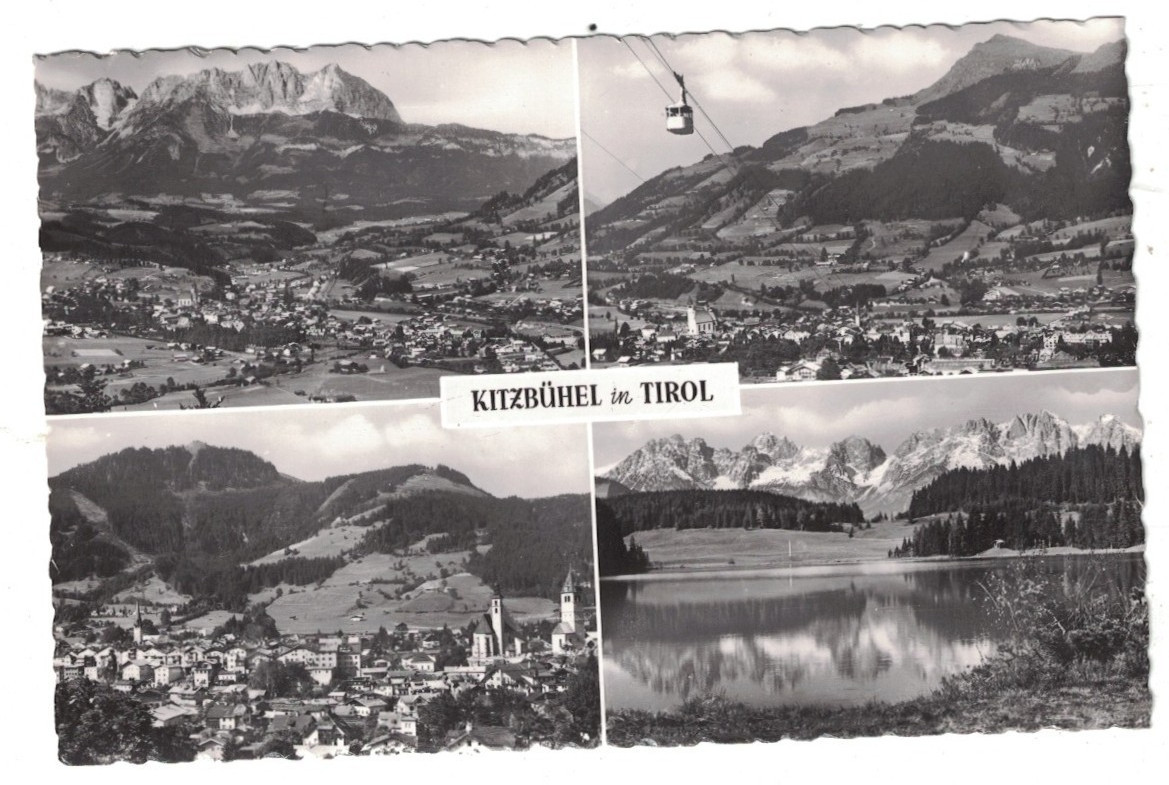 ANTIQUE MULTI-VIEW RPPC REAL PHOTO KITZBUHEL IN TIROL AUSTRIA CABLE CAR ANTIQUE MULTI-VIEW RPPC REAL PHOTO KITZBUHEL IN TIROL AUSTRIA CABLE CAR