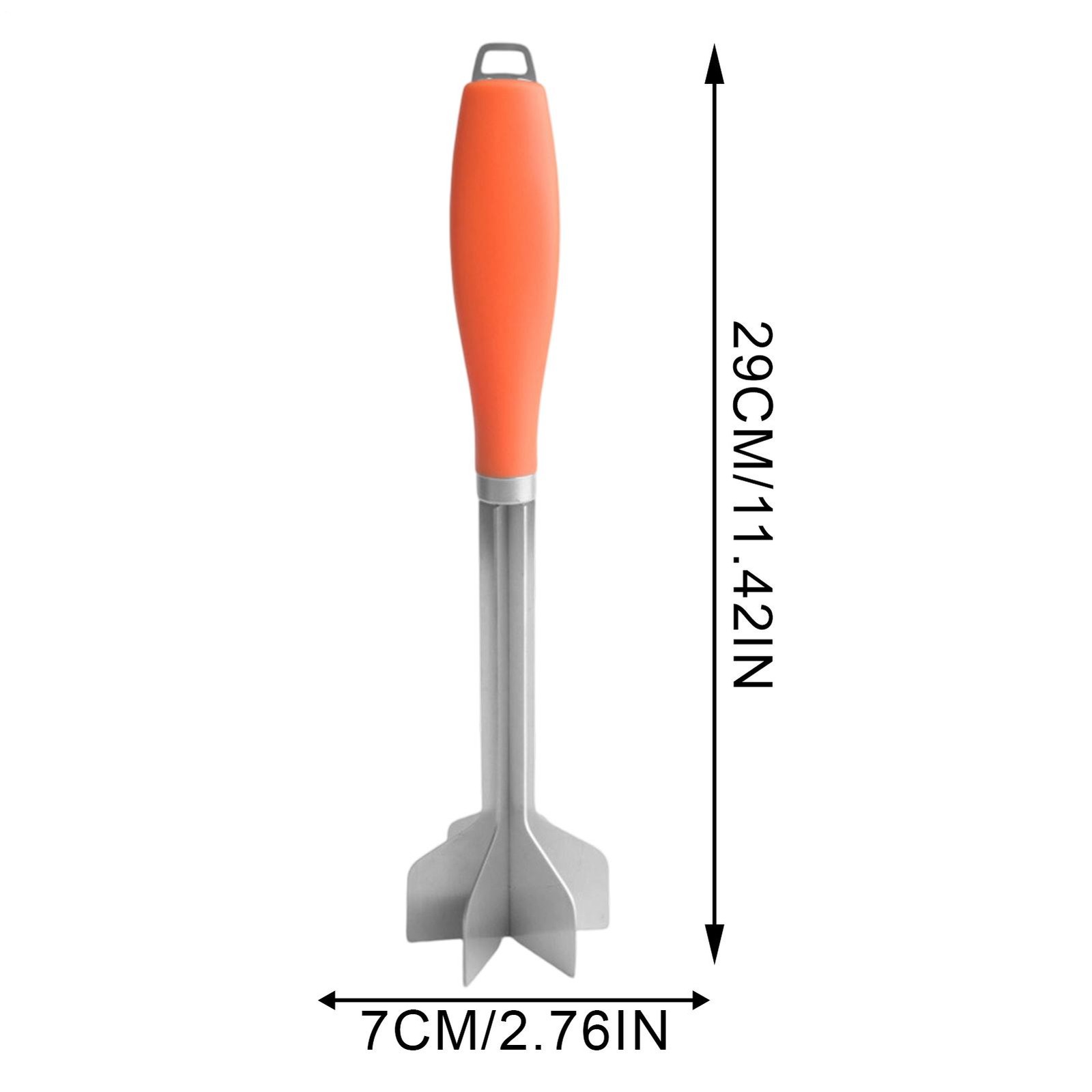 304 Stainless Steel Meat Chopper - 11 Inch 6-Blade Ground Beef Masher
