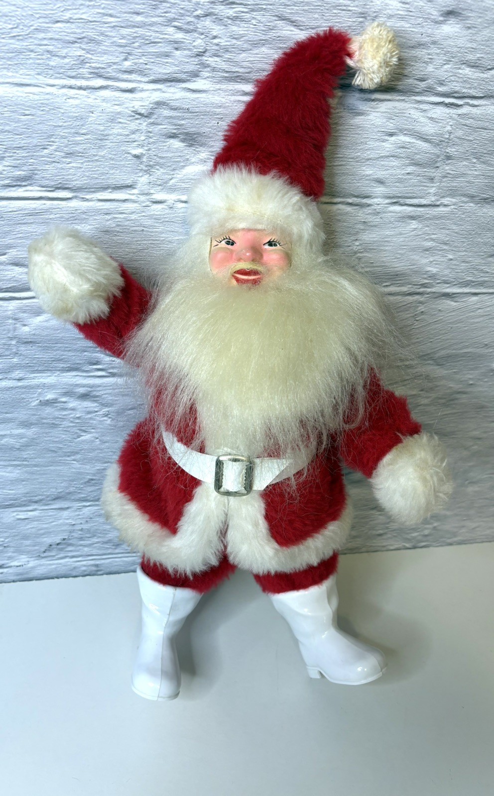 Vintage '50s Harold Gale Red Suit Santa Claus 15”