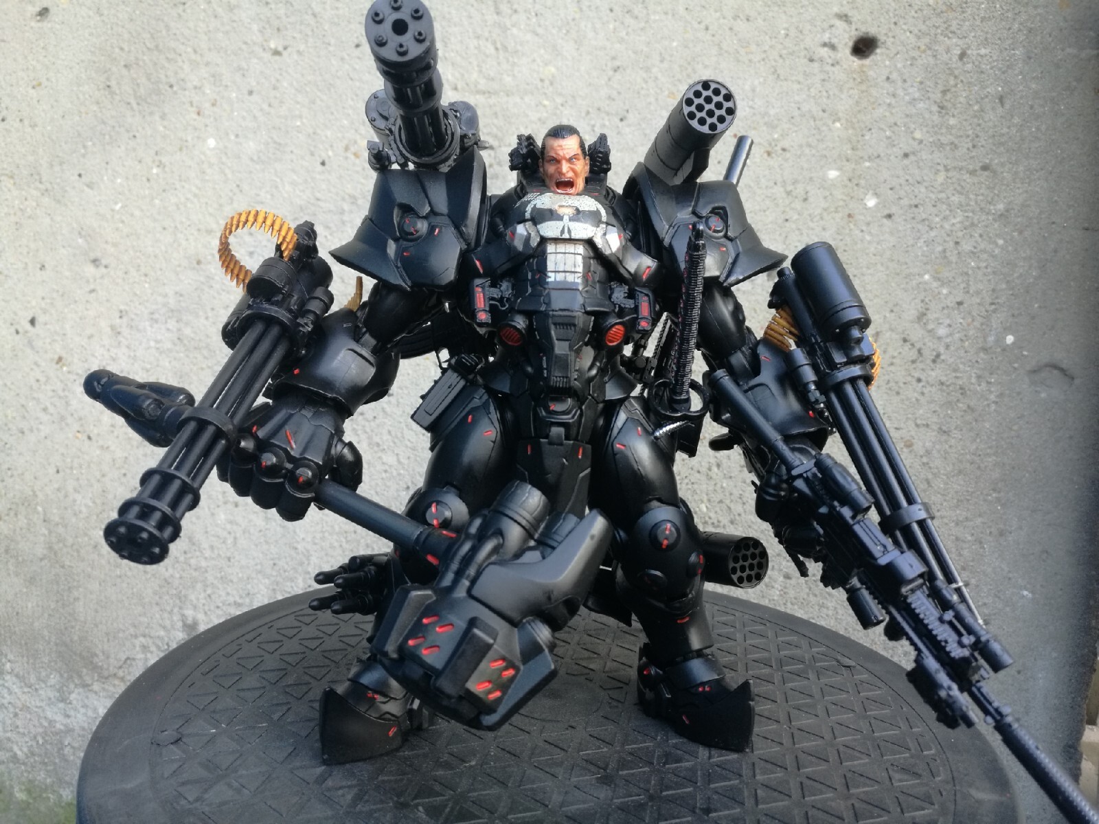 custom 1/12  shf  marvel   legends punisher