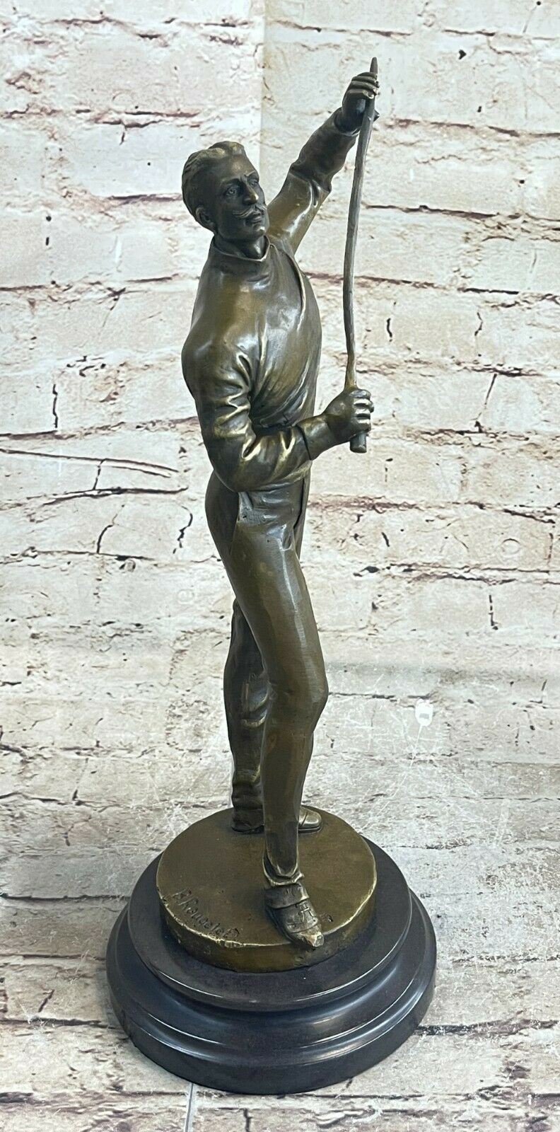 Antique Production French France Bronze Fencer Miniature Figurine Statue Deal