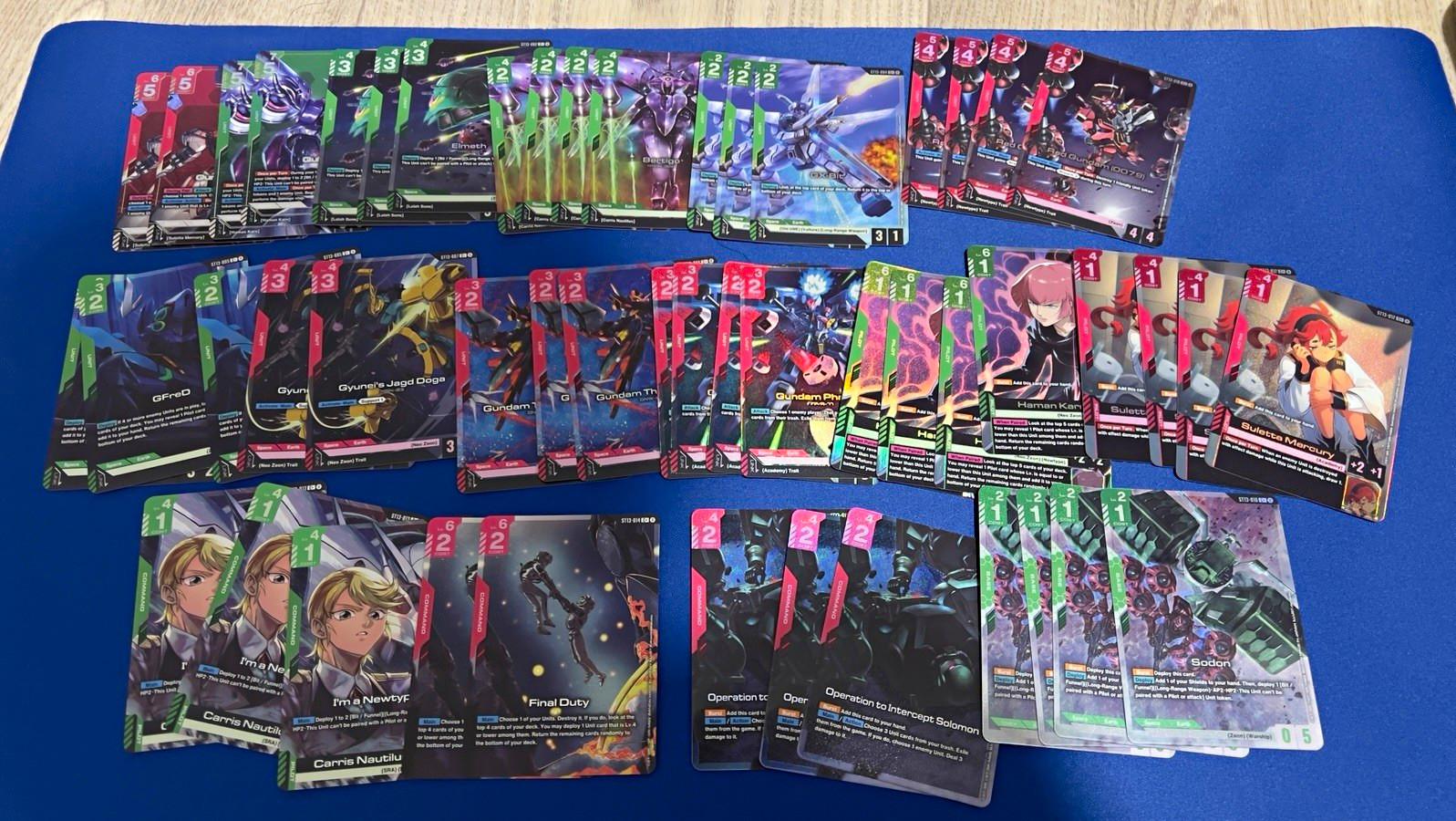 Bandai Gundam Card Game ST13 Starter Deck Silent Barrage God Deck