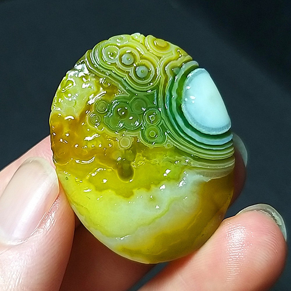 Rare 13G Natural Gobi Agate Eyes Agate/stone Madagascar A318