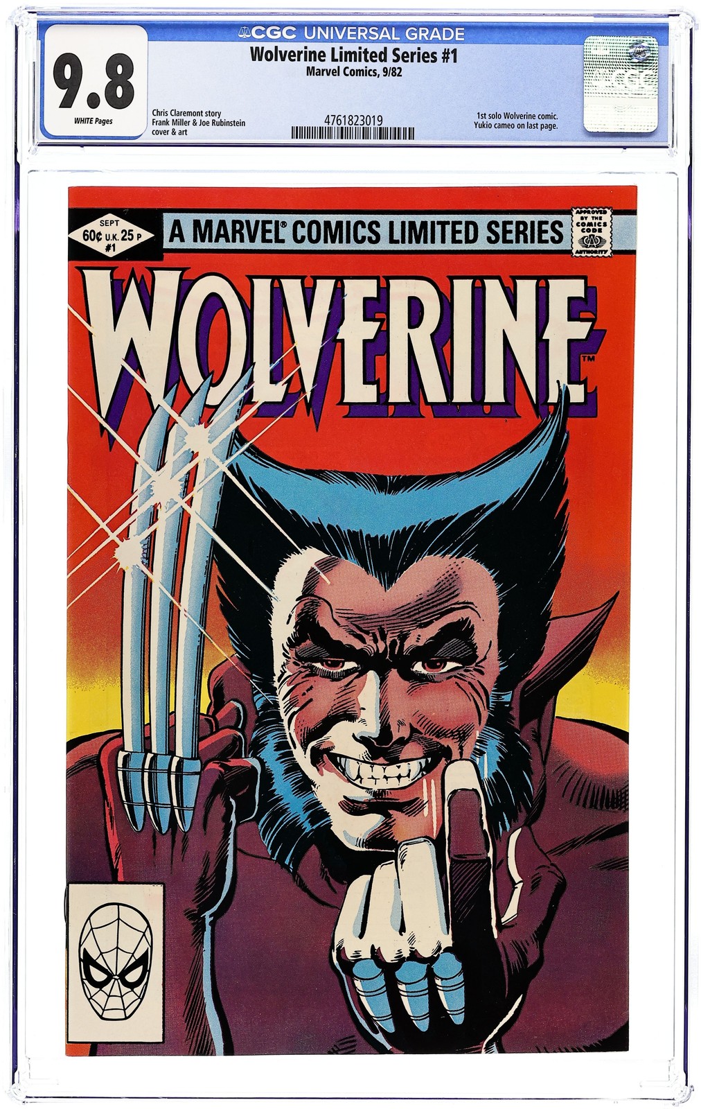 Wolverine 1D CGC 9.8 1982 4761823019