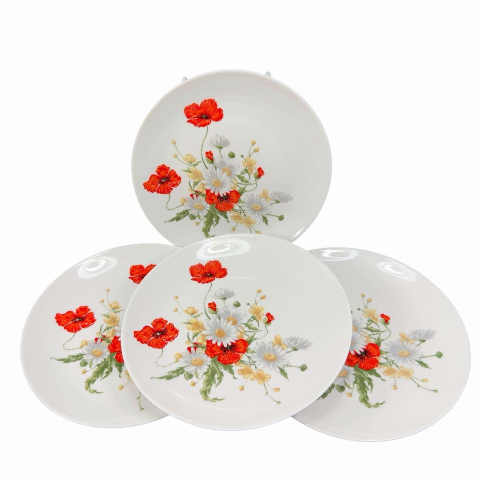 JL Menau Henneberg German Democratic Republic Dish Plate 7inch Plates Set 4 VTG
