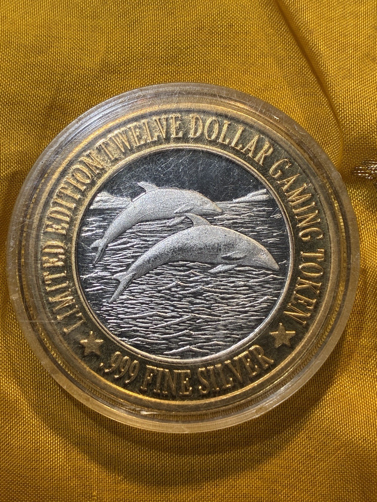 LUXURY CRUISE - .999 SILVER - $12 GAMING TOKEN -  HUMPBACK WHALE