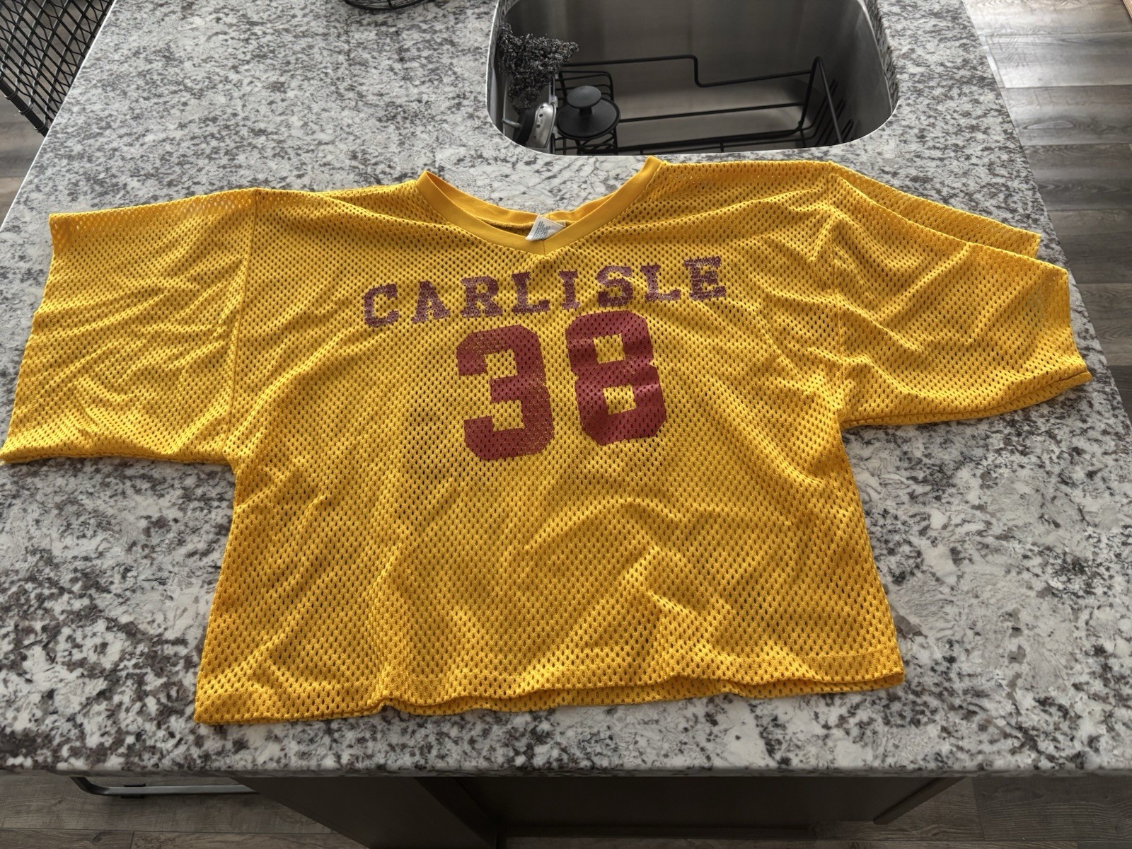 Vintage Carlisle (IA) Football Jersey #38, Adult S/M