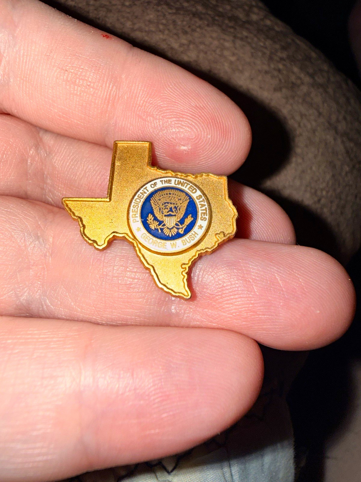 President George W. Bush Texas shaped, presidential seal, 2004 campaign gift