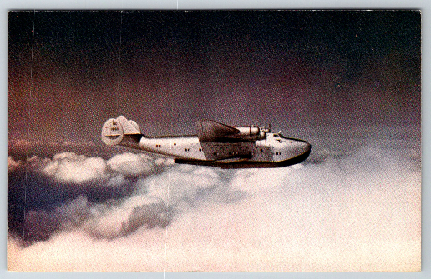 c1960s Honolulu Clipper Pacific Pan American Boeing Airplane Postcard
