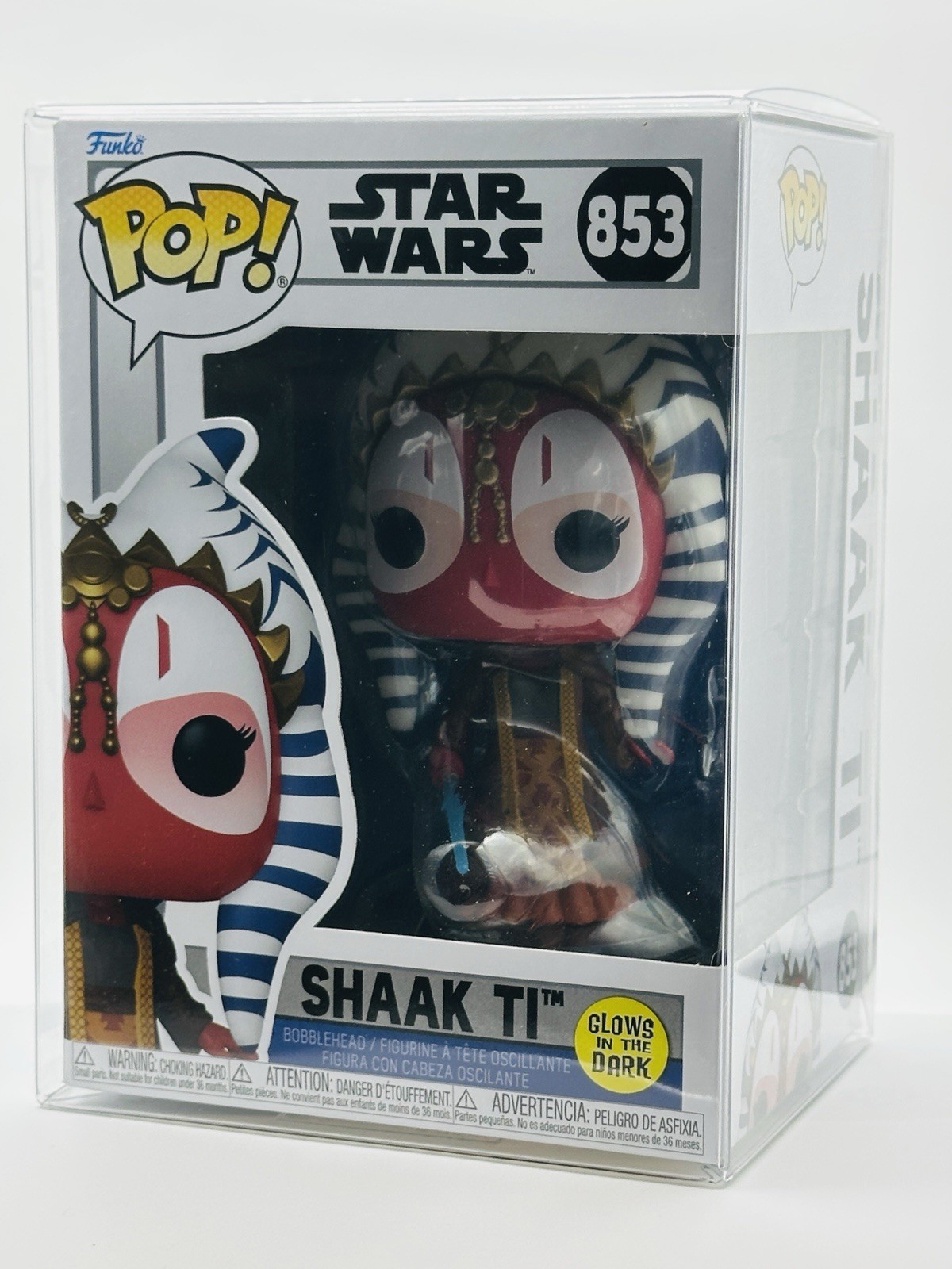 Funko Pop Star Wars - Shaak Ti #853 GITD with Premium Protector - New
