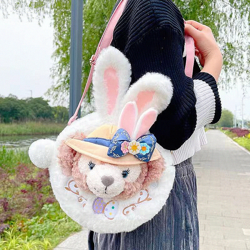 Cute Easter Shirley Rose Backpack Plush Doll Bag Rabbit Messenger Bag Handbag