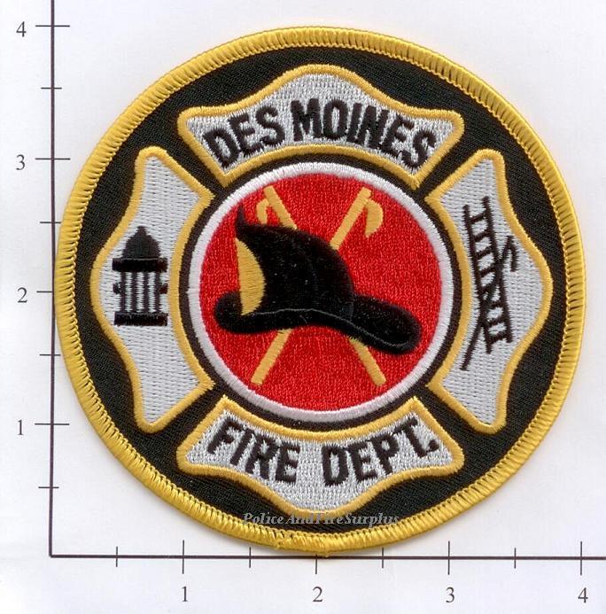 Iowa - Des Moines Fire Dept IA Fire Dept Patch