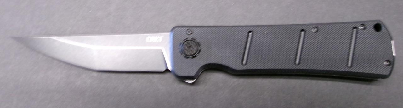 CRKT 2908 Inazuma No Ken Deadbolt Folding Knife D2 Blade Steel G10 Handles NEW