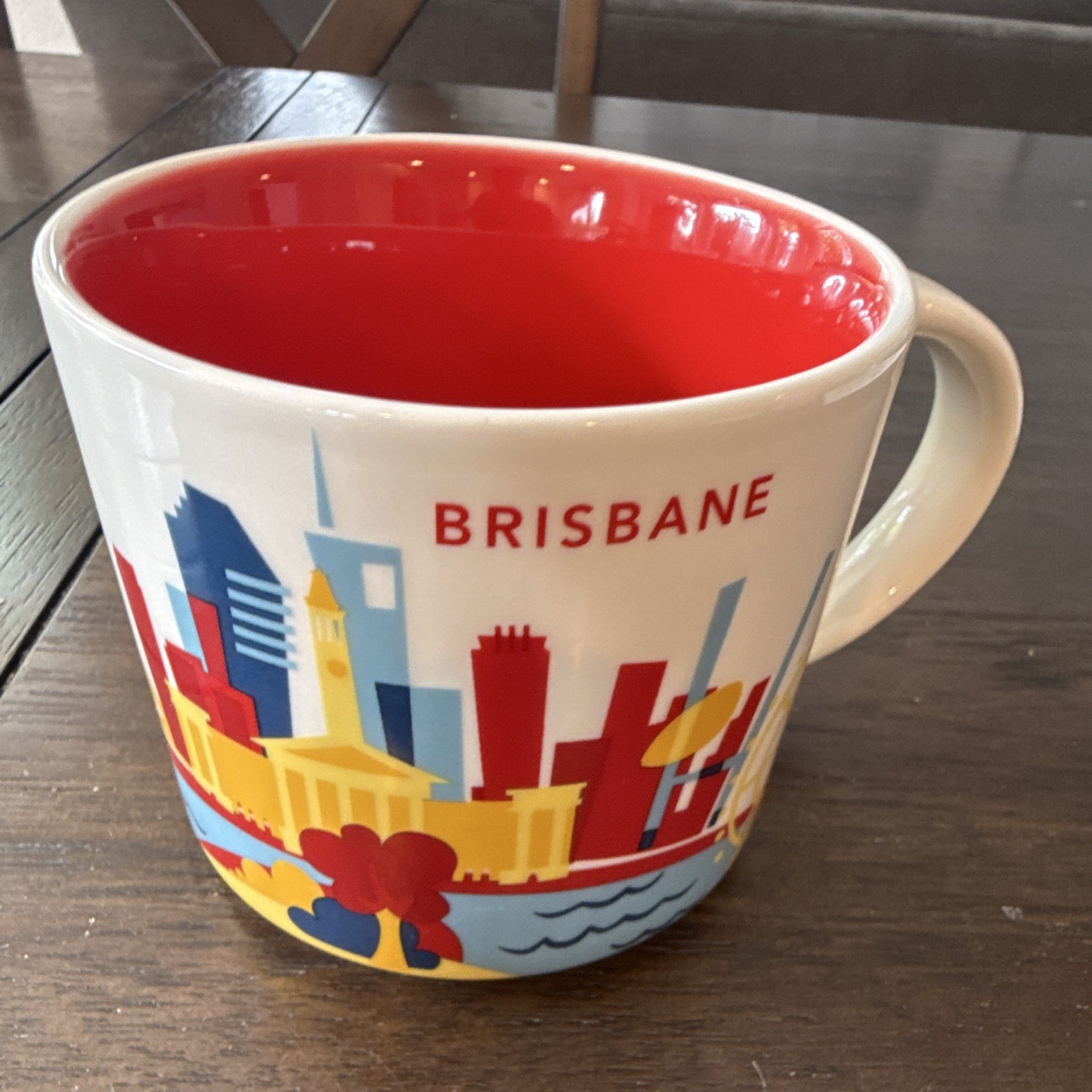 Starbucks You Are Here Collection Brisbane Mug White/Red Multicolor, 2017