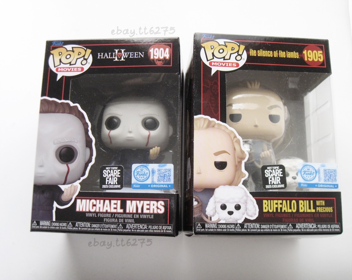 Funko Pop Michael Myers 1904 Buffalo Bill 1905 Scare Fair 2025 Hot Topic Figure