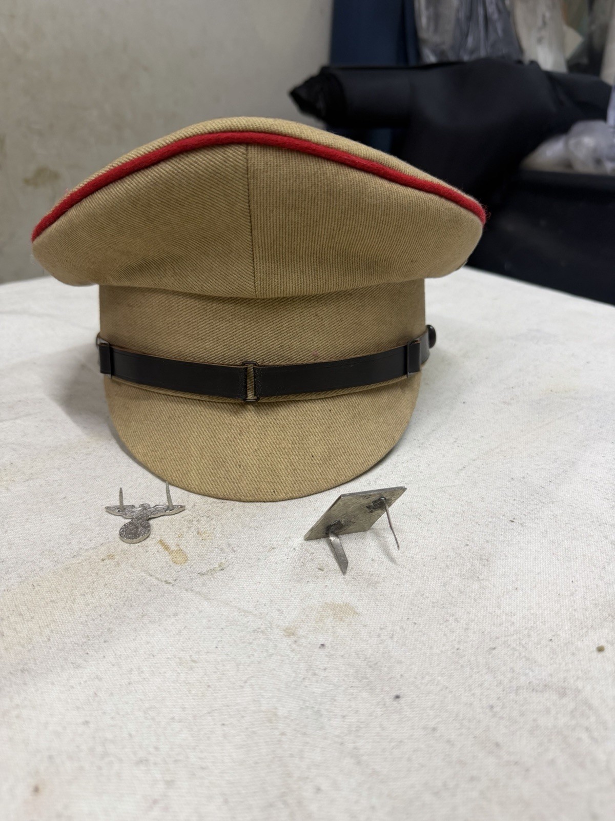 WWII German Military Visor Cap - Historical Reproduction / Collectible Display H WWII German Military Visor Cap - Historical Reproduction / Collectible Display H
