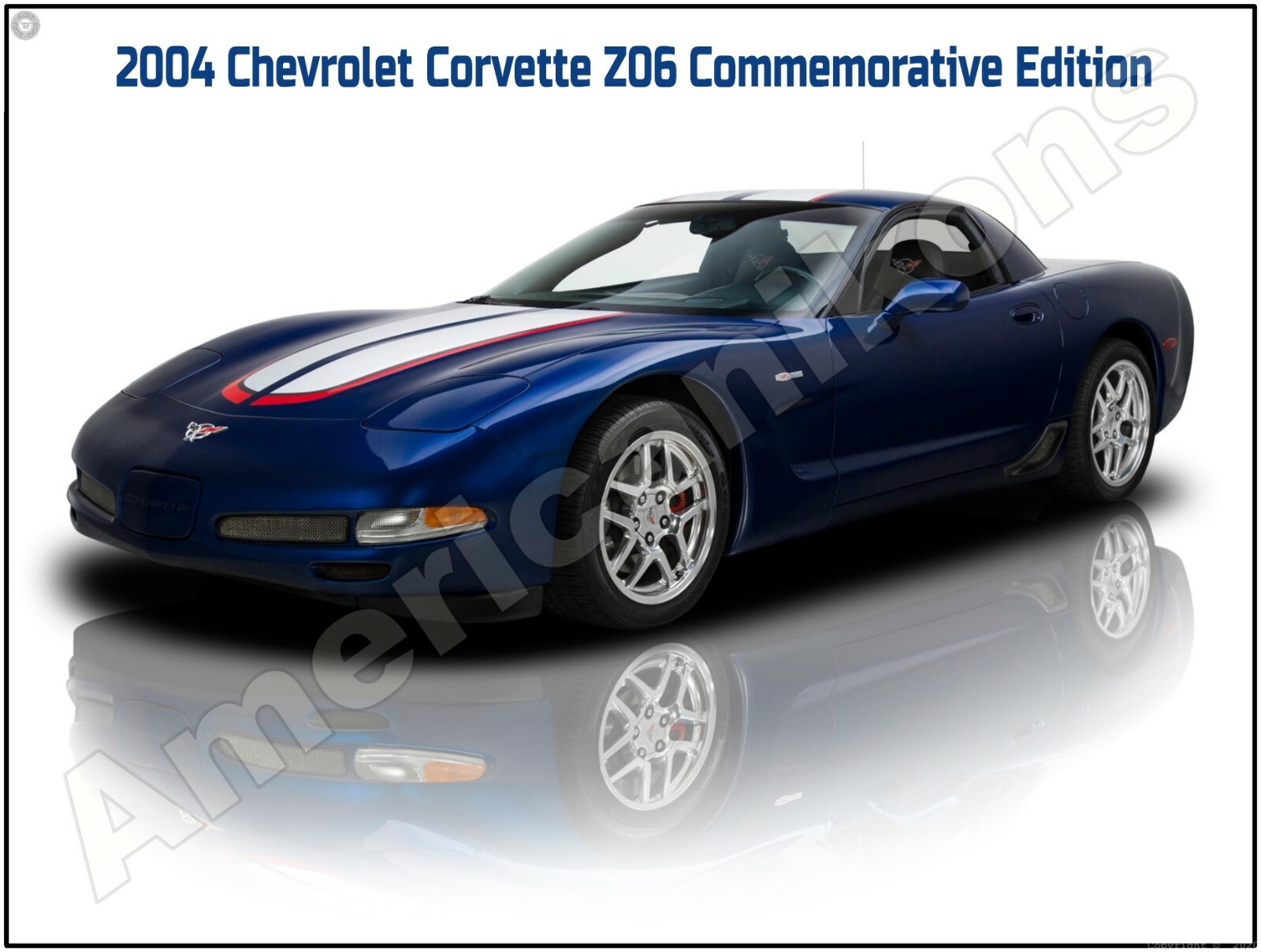 2004 Chevrolet Corvette Z06 Commemorative Edition New Metal Sign: Absolute Mint