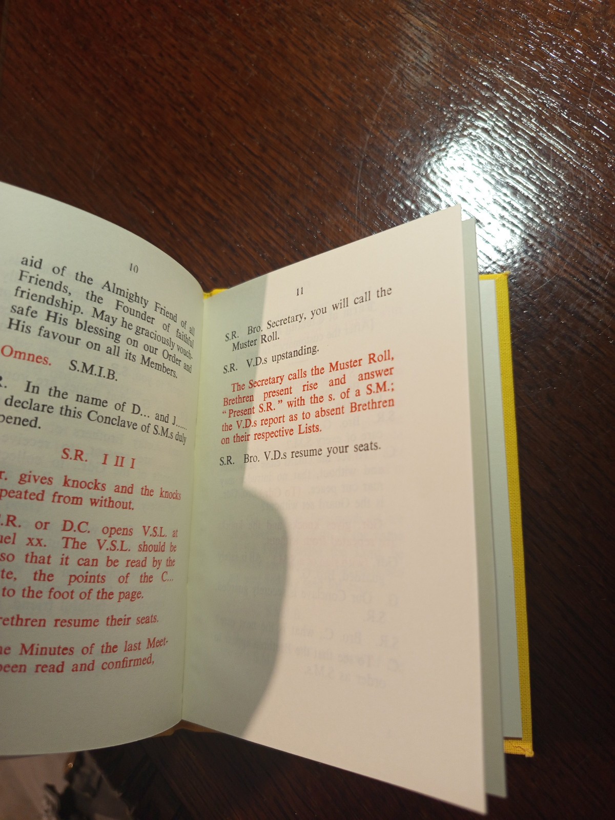 1972 Freemasonry masonic Order of the Secret Monitor Ritual no. 1   /83