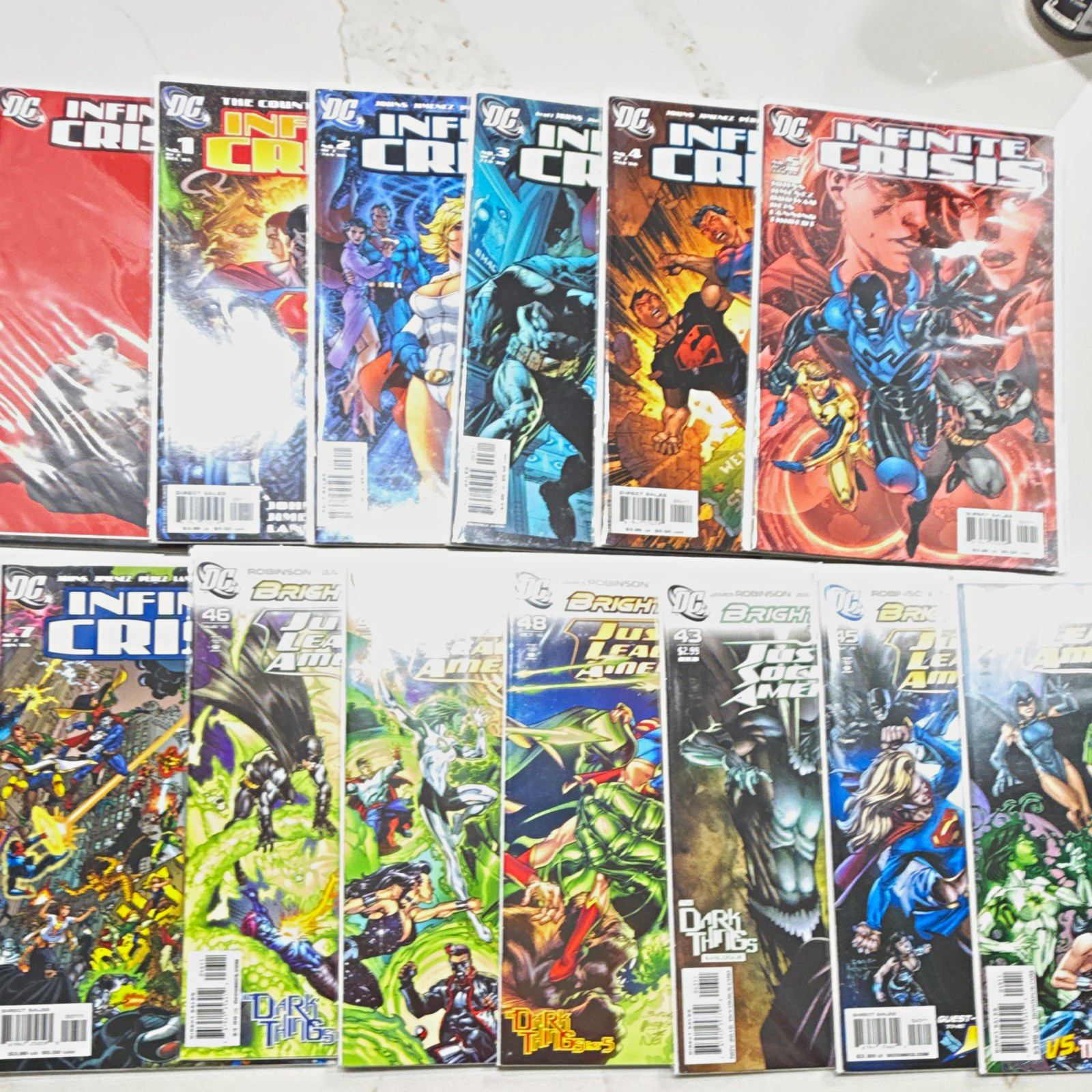 DC Comics Infinite Crisis Justice League of America Titans 14 comic book lot
