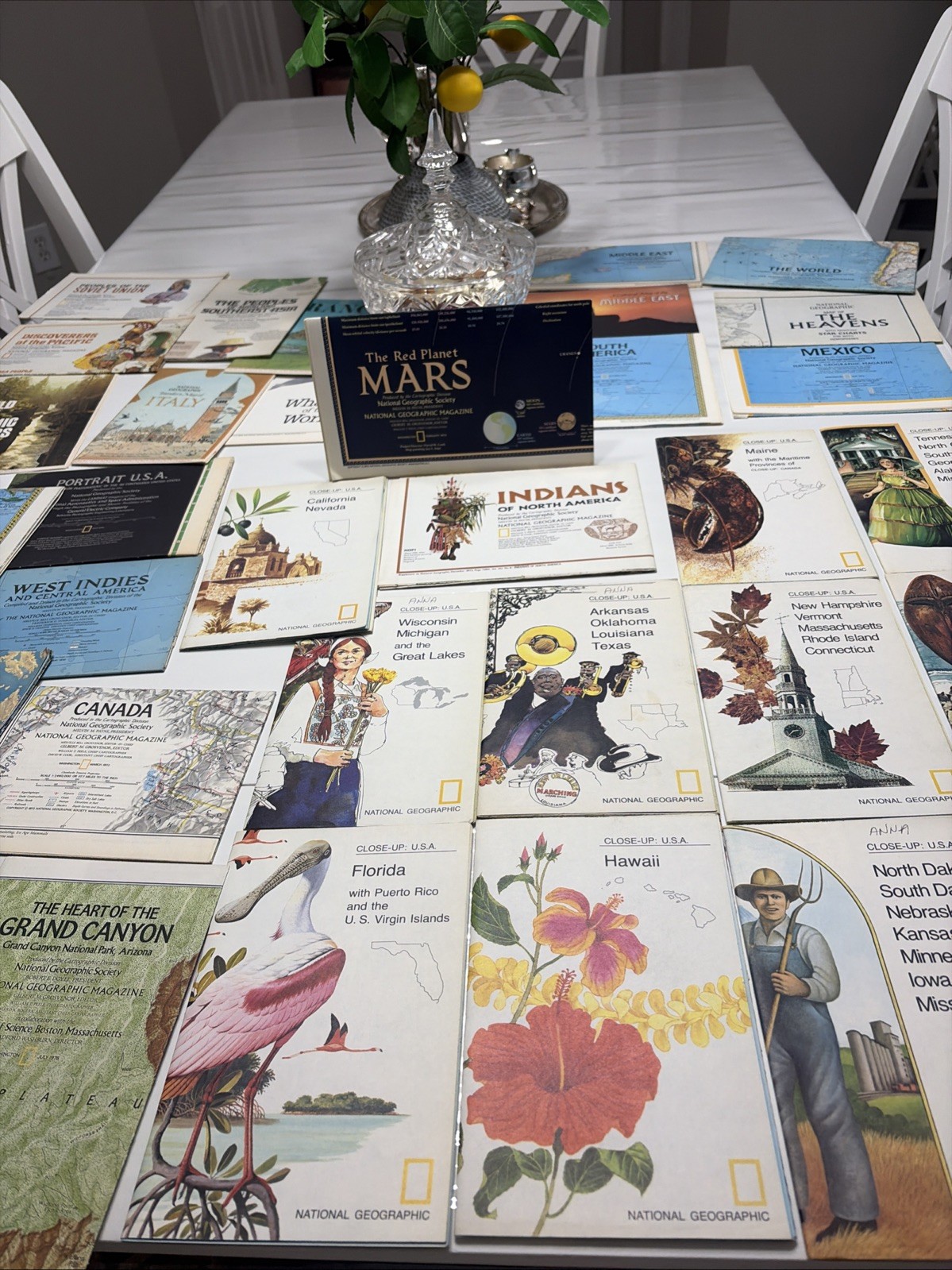 Lot of 35 Vintage 1970s National Geographic Maps US & World Inc 1973 Map Lot of 35 Vintage 1970s National Geographic Maps US & World Inc 1973 Map