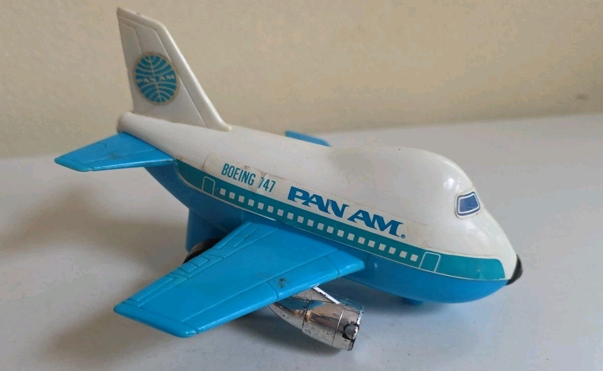 Vintage JIMSON toys hong kong PAN AM B747 airplane (SEE PICS)