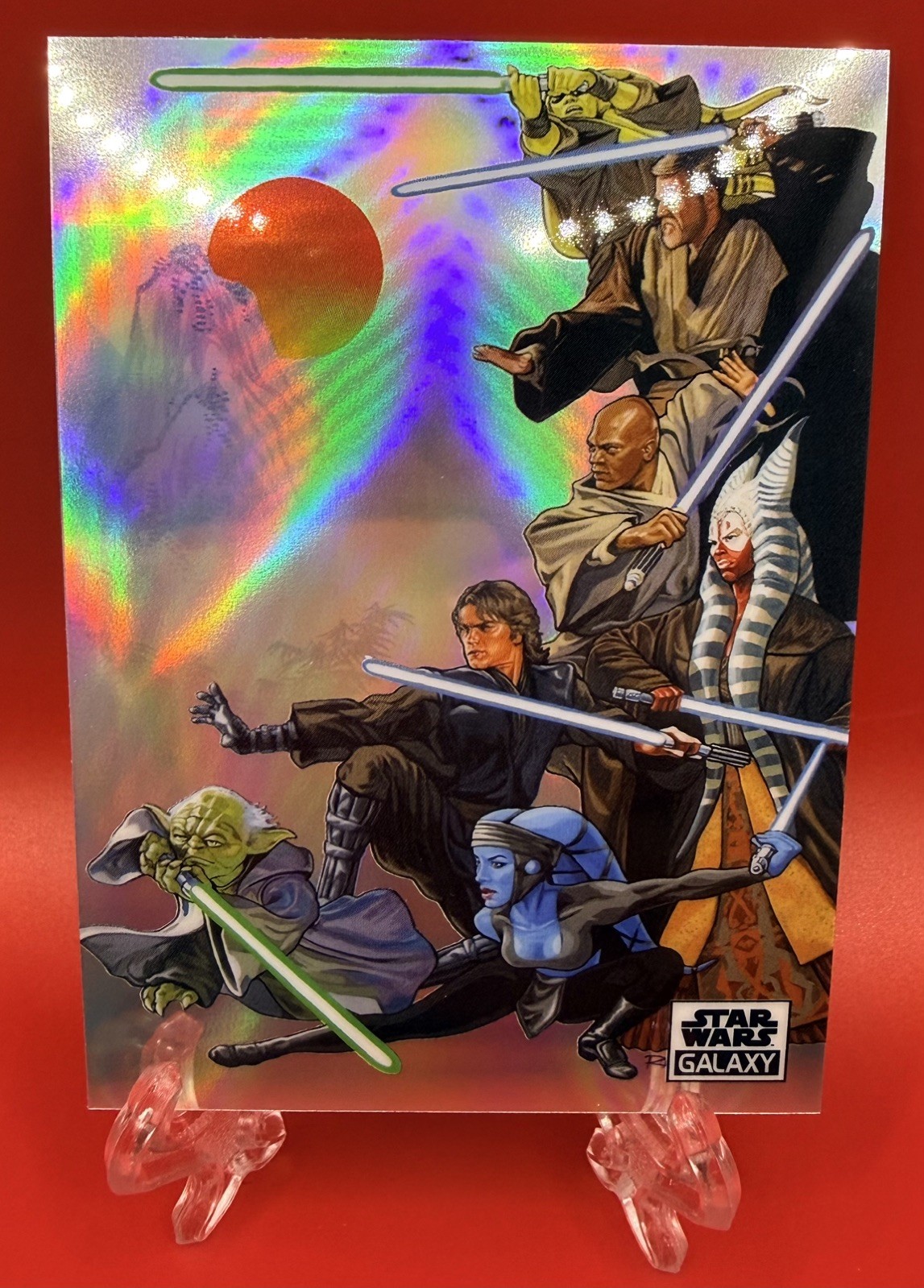 2021 Star Wars Galaxy Topps Chrome #88 Jedi a la Kurosawa Chrome Refractor 