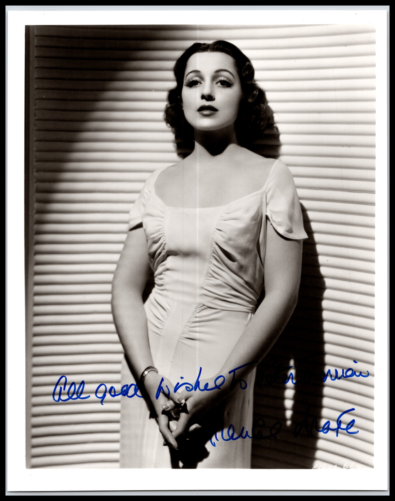 Frances Drake - Actress - 8x10 Photo - Signed / Autograph (b)