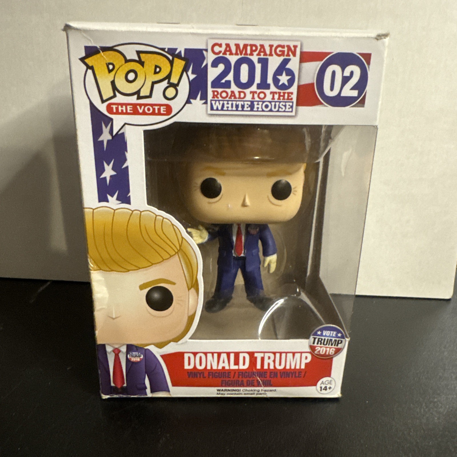 Funko Pop The Vote Presidents: Donald Trump #02 Rare (Box Damaged) Funko Pop The Vote Presidents: Donald Trump #02 Rare (Box Damaged)