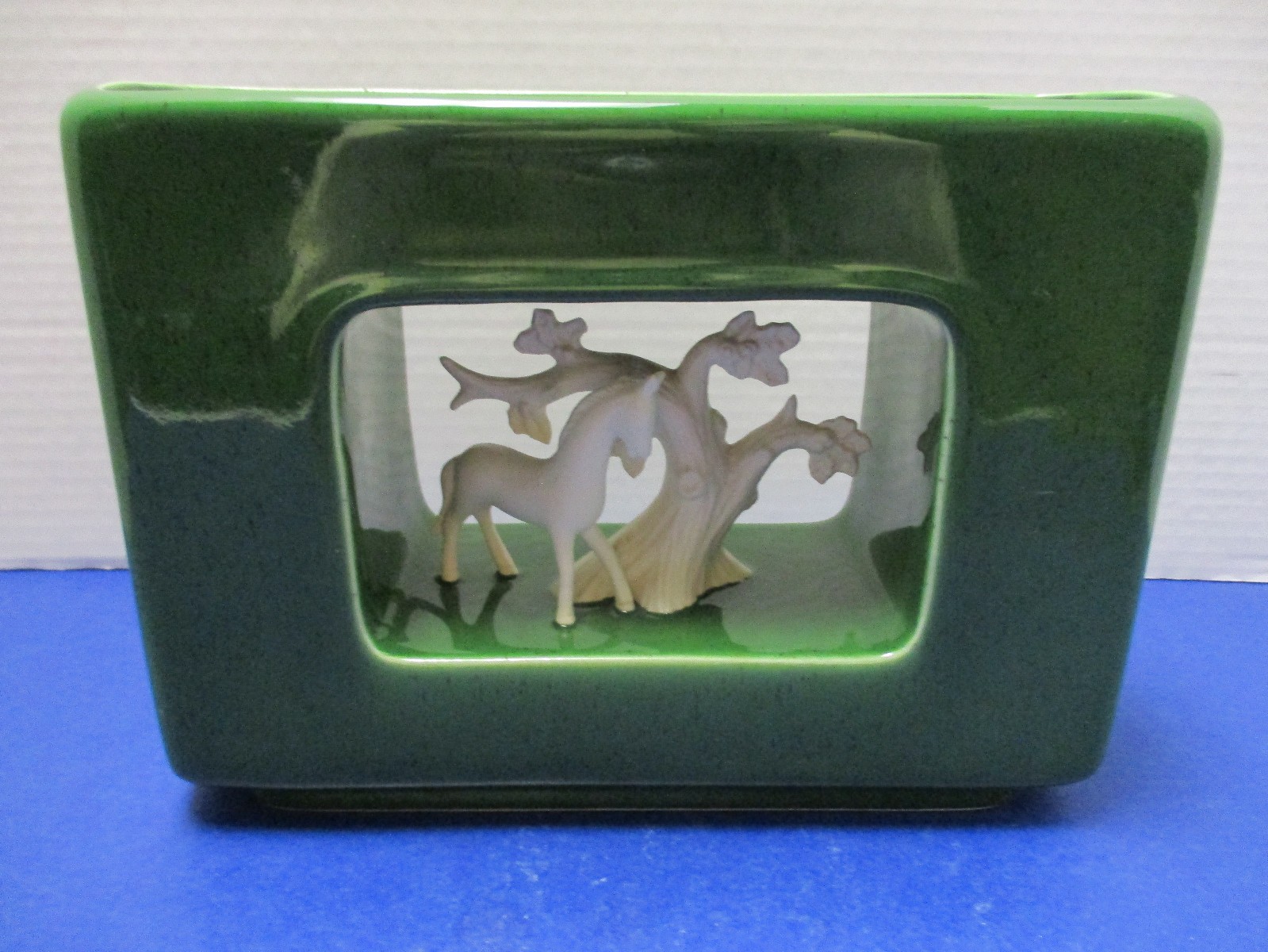 Vintage MCM Howard Pierce California 3D Planter Green Design Diorama