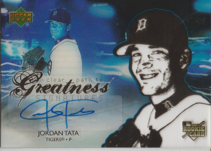 Jordan Tata 2006 UD Clear Path to Greatness rookie RC autograph auto card 92