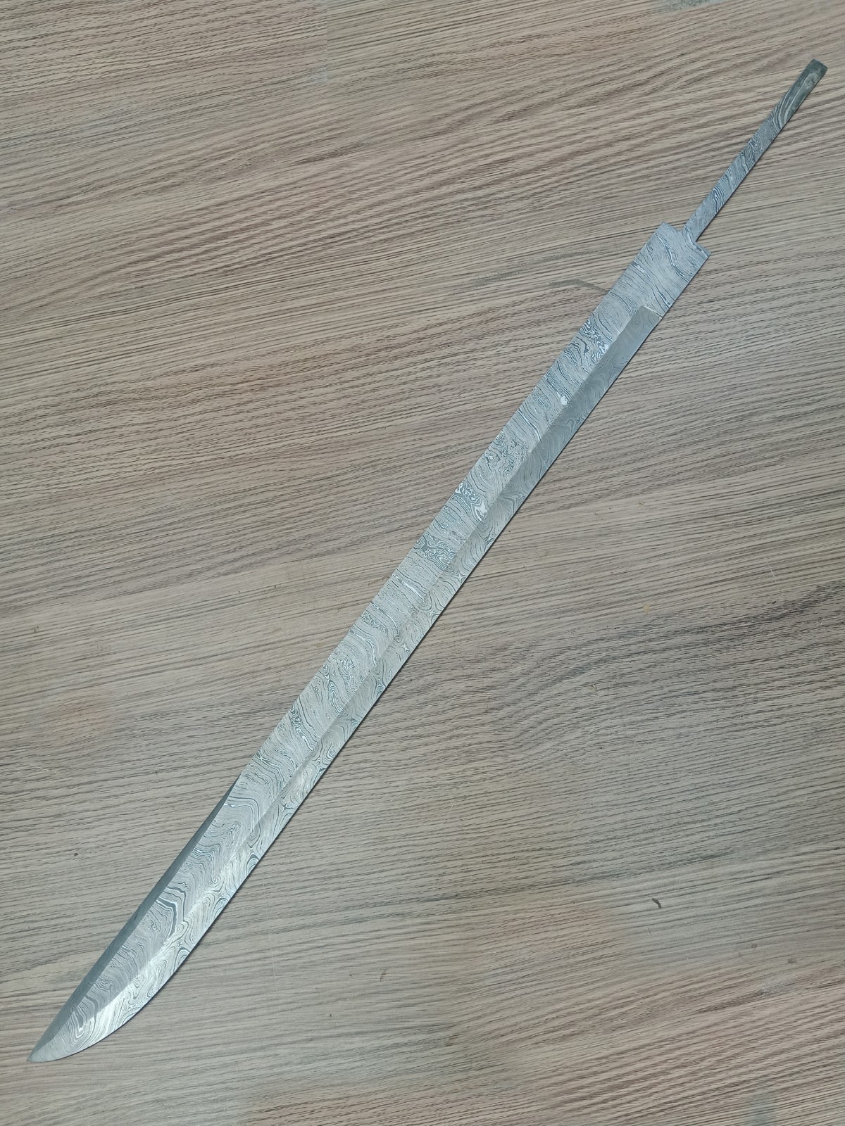35 inch FULL TANG Custom Hand Forged Damascus Sword Blank  Blade Knife Making