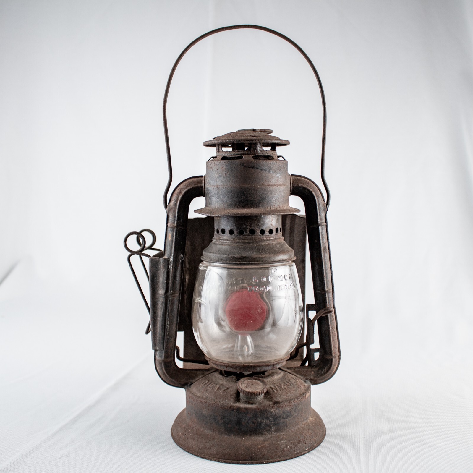Antique 1880s Handmade Dietz Little Wizard NY Old Western Wagon Lantern