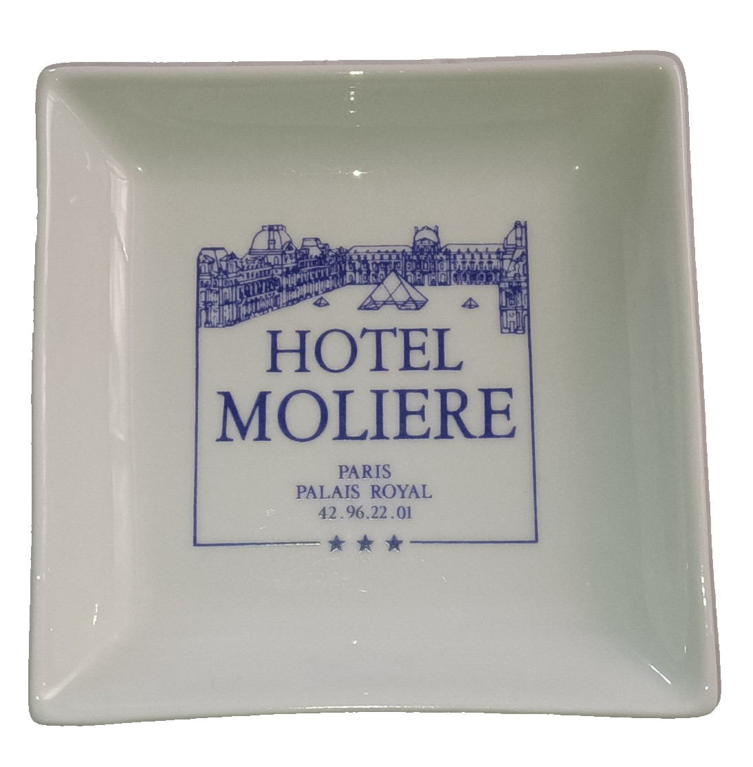 Vtg French Porcelain Hotel Moliere Paris Palais Royal Trinket Dish Tip Pin Tray