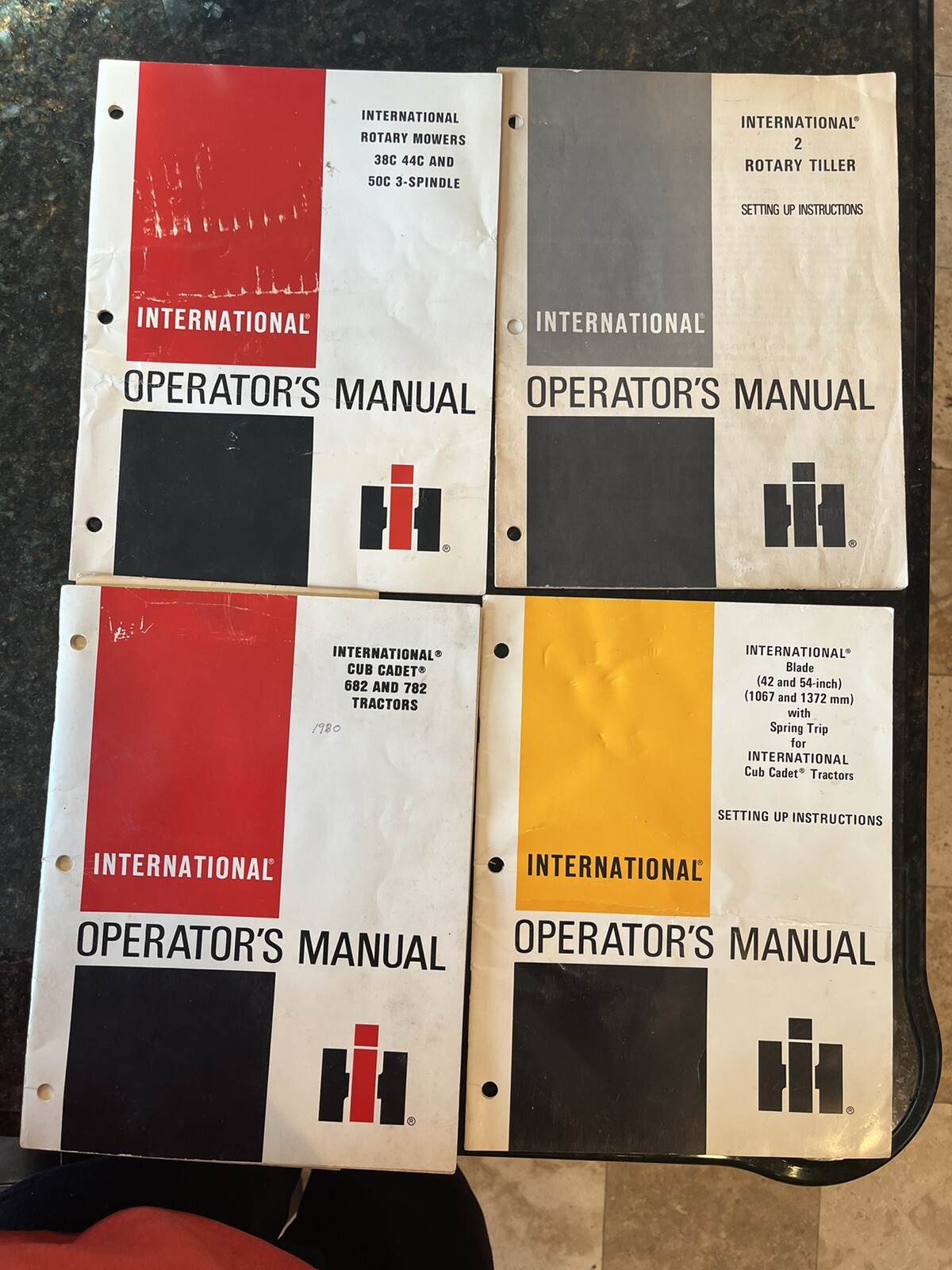 4- Vintage International Harvester Operating Manuals 