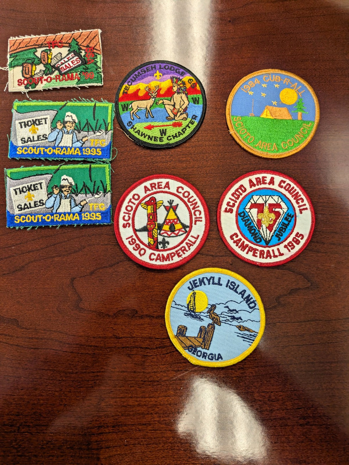 Boy Scouts Mixed Lot Patches Scout-O-Rama 1995 Fall Camp 1992 Cub-Rally