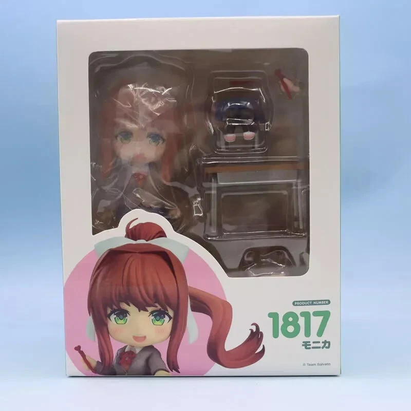Doki Doki Literary Club Monika Nendoroid 1817 PVC Statue Toy Model-New Doki Doki Literary Club Monika Nendoroid 1817 PVC Statue Toy Model-New