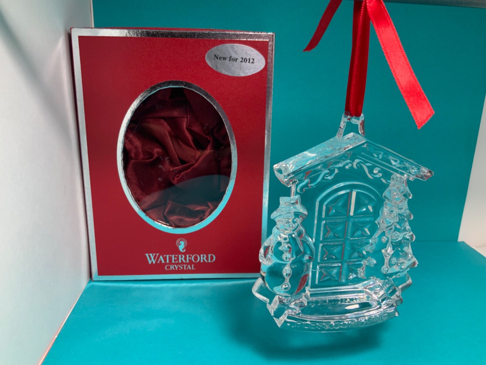 Waterford Crystal 2012 Bless Our Home Lead Crystal Christmas Ornament Waterford Crystal 2012 Bless Our Home Lead Crystal Christmas Ornament