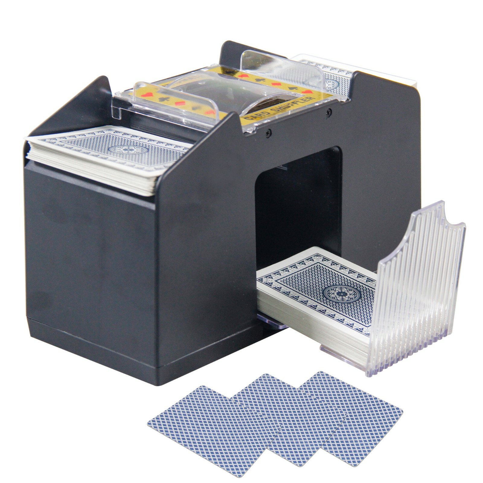 4-Deck Automatic Battery Operated Playing Card Shuffler Casino Casino BlackJack 4-Deck Automatic Battery Operated Playing Card Shuffler Casino Casino BlackJack