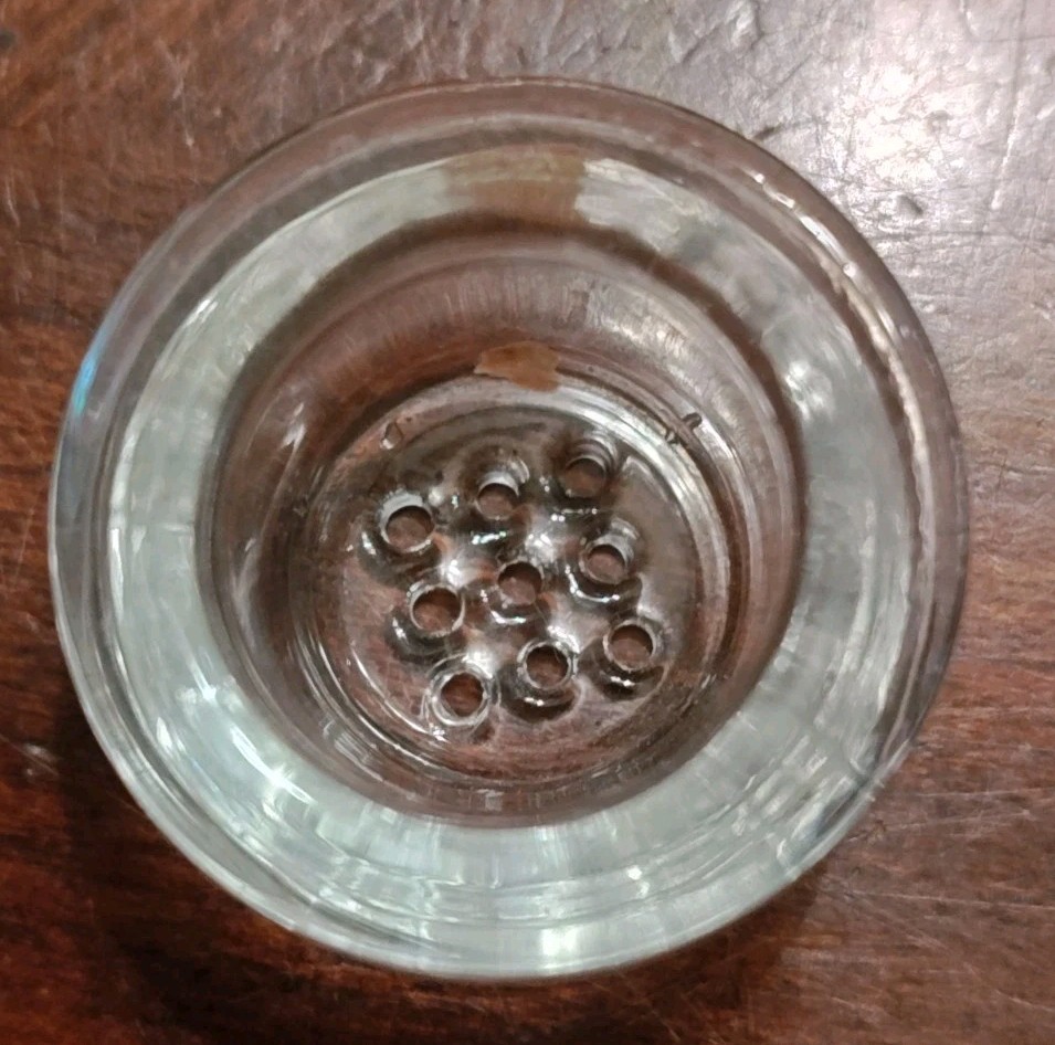 10 Pk Replacement Glass Bowl for Generic Silicone Pipe(Nine 9 Hole)