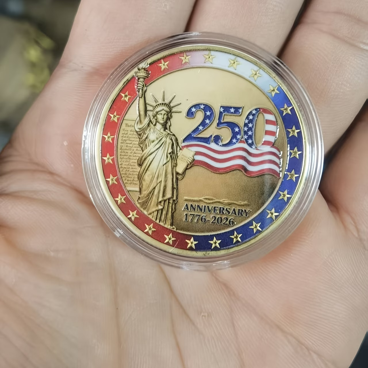 America 250th Anniversary Commemorative Challenge Coin Patriotic Gifts America 250th Anniversary Commemorative Challenge Coin Patriotic Gifts