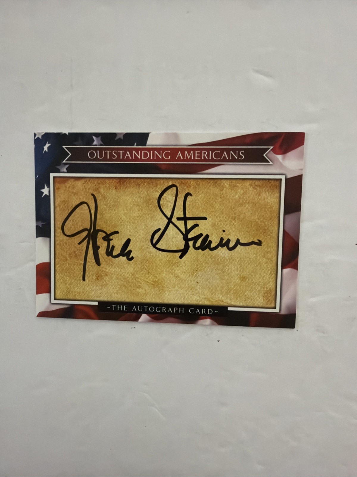 Gloria Steinem Signed Autographed Outstanding Americans Card Gloria Steinem Signed Autographed Outstanding Americans Card