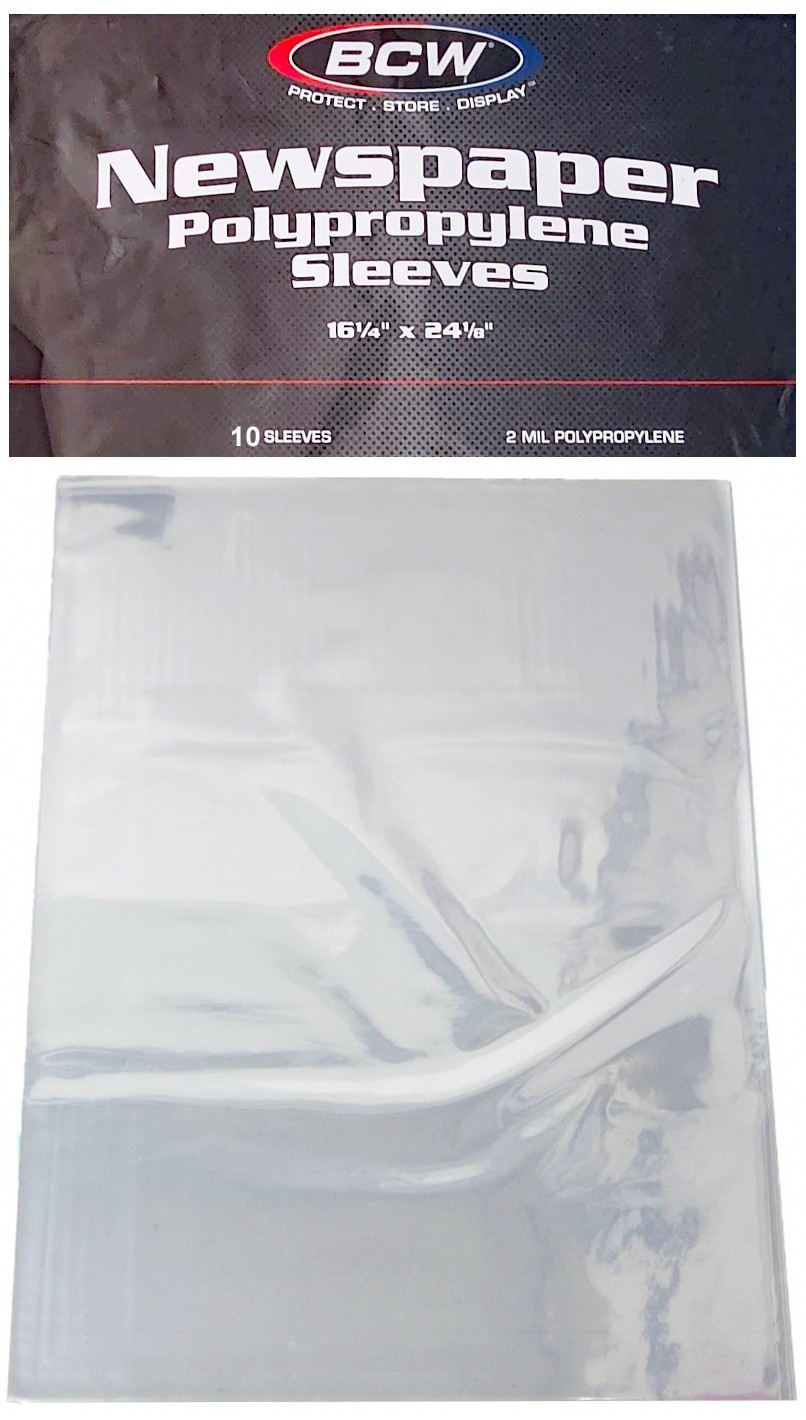 10 BCW 16X24 Newspaper Storage Sleeves Art Photo Print 16-1/4x 24-1/8 Protector